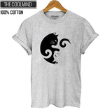Camiseta 100% algodão Estampa Gato