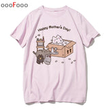 Camisa Kawaii Moda Gato