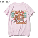 Camisa Kawaii Moda Gato