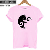 Camiseta 100% algodão Estampa Gato