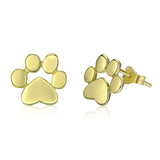 Brinco pata de gato banhada a Ouro / Prata