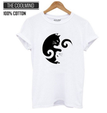Camiseta 100% algodão Estampa Gato