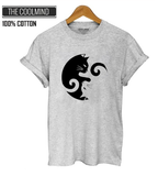 Camiseta 100% algodão Estampa Gato