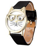 Relógio Analógico Quartzo Moda Gato