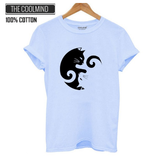 Camiseta 100% algodão Estampa Gato